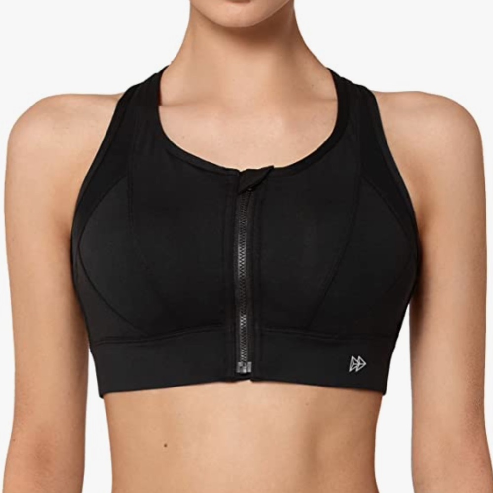 Yvette High Impact Zip Front High Support Sports Bra